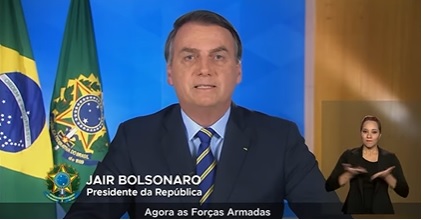 VÍDEO – “Temos uma missão : salvar vidas, sem deixar para trás os empregos”, veja pronunciamento do presidente Jair Bolsonaro