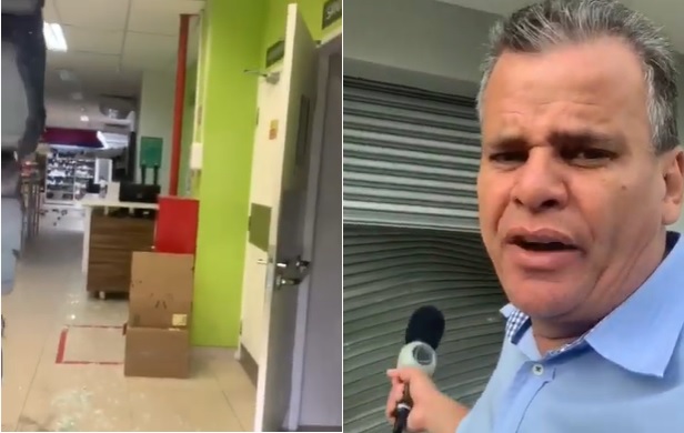 VÍDEO, PANDEMIA DA VIOLÊNCIA – Comerciante tem loja de perfumes arrombada por gang da marcha a ré em João Pessoa e radialista Emerson Machado fica indignado