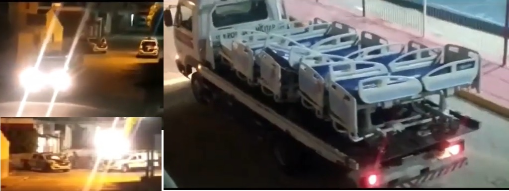 VEJA VÍDEOS – Após ser impedido de retirar leitos de Hospital de Taperoá governador João Azevedo manda reforço policial e caminhão sai escoltado, na madrugada com camas