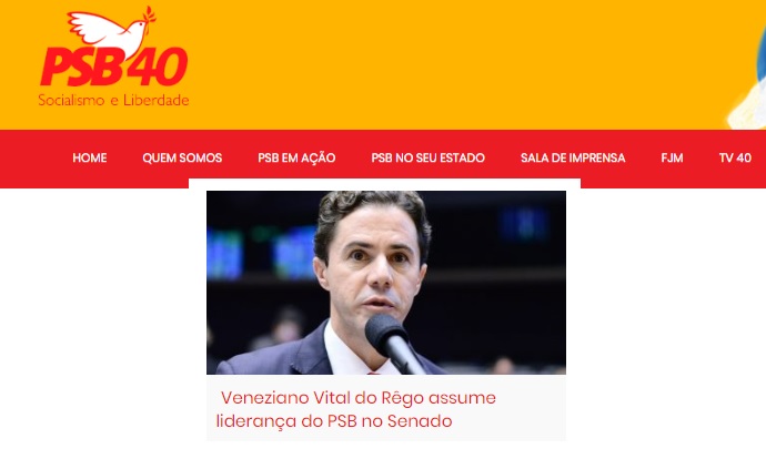 Após assédio de líderes do MDB, senador Venenziano Vital é anunciado pelo PSB como novo líder no Senado
