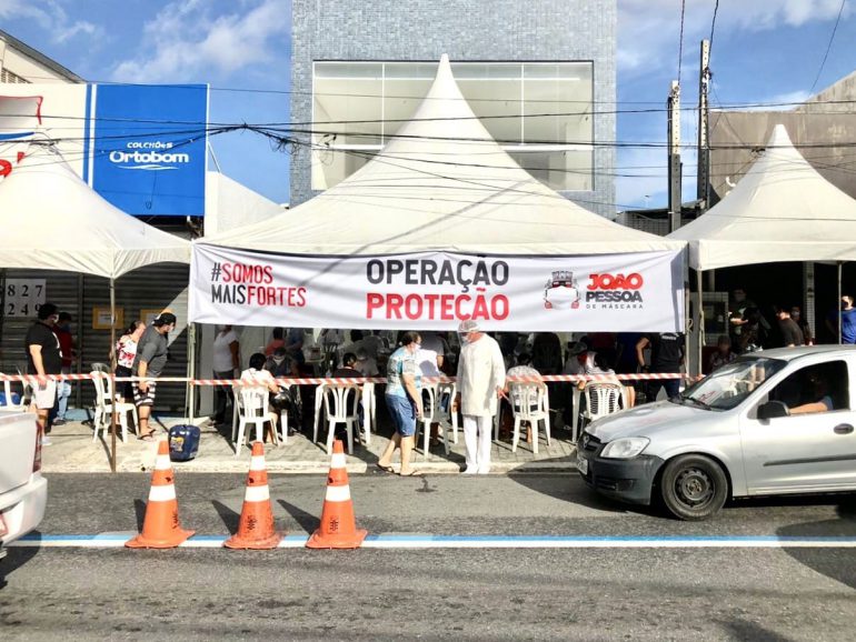 De 330 testes em Mangabeira nesta quinta-feira, 55 pessoas testaram positivo para covid-19 em Mangabeira, e Operação Proteção continua nesta 6ª feira