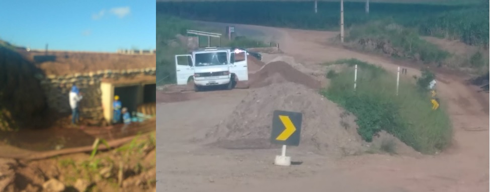 ÁGUA MOLE EM PEDRA DURA – População registra com alegria retorno de obras de recuperação pelo Governo do Estado de estrada entre Sapé e Capim, interditada desde o ano passado