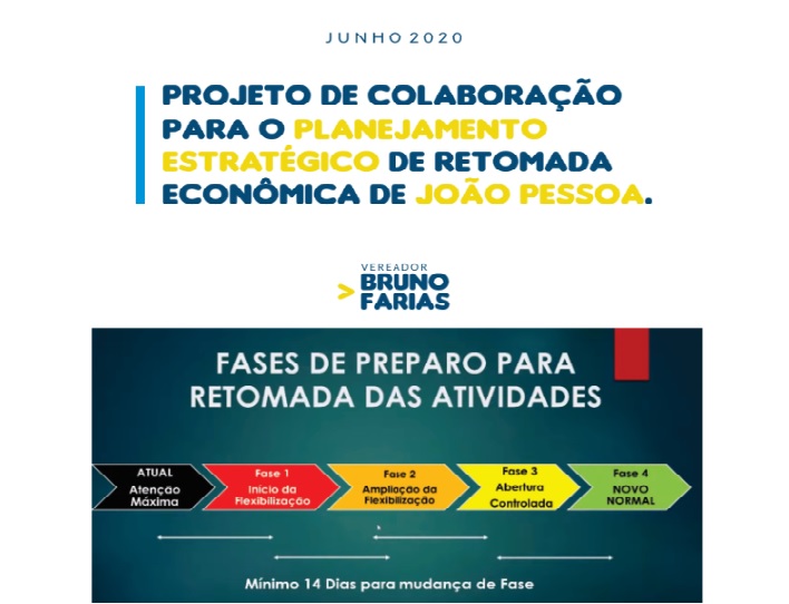 Bruno Farias apresenta plano de retomada econômica, elaborado com segmentos da sociedade, e encaminhará ao Comitê Gestor da Prefeitura de João Pessoa