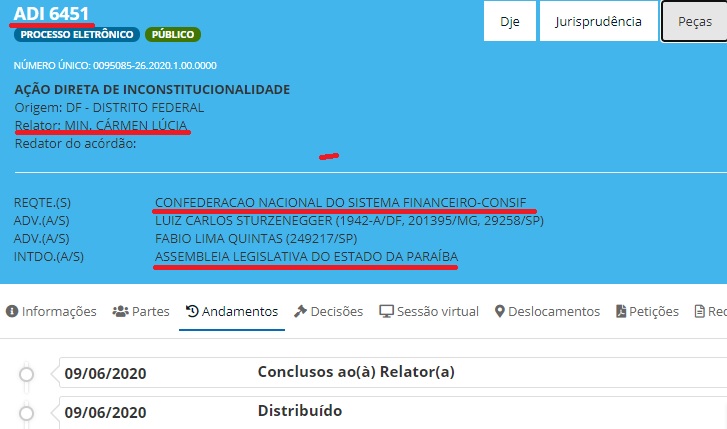 Lei que suspende descontos de empréstimos consignados de servidores públicos da Paraíba é questionada no STF, e ministra Carmem Lúcia é a relatora