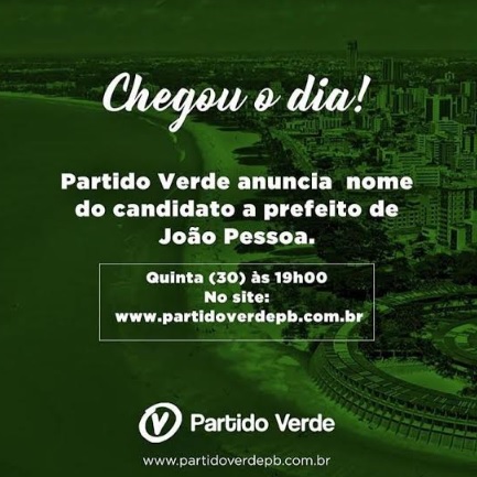 SUCESSÃO NA CAPITAL – Luciano Cartaxo anuncia nesta 5ª feira,  às 19h , o nome do pré-candidato do PV à Prefeitura de João Pessoa
