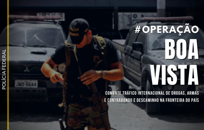 Operação da PF cumpre 20 mandados de prisão e busca e apreensão, bloqueia R$ 10 milhões em bens, no combate ao tráfico de drogas e armas