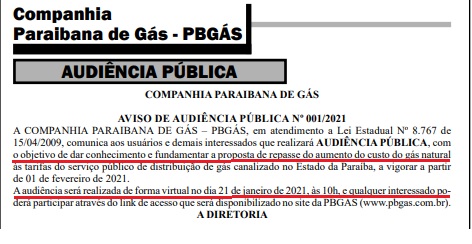 O GOVERNO FECHA TUDO E VOCÊ PAGA A CONTA – Após aumentar contas de água e esgoto, Governo da Paraíba prepara anúncio de novas tarifas de gás natural, denuncia deputado Cabo Gilberto