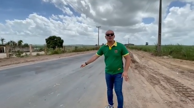 VÍDEO- Deputado quer saber se população está pagando 2 vezes pela obra da PB 030
