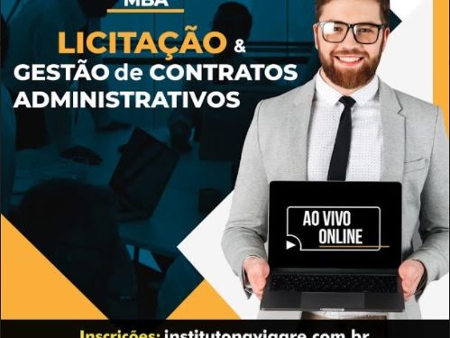 INSCREVA-SE: MBA online em licitação e gestão de contratos atualizado com a nova lei
