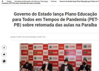 MP de Contas quer prazo para Governo apresentar plano de retomada de aulas presenciais