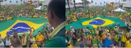 VÍDEO- Bolsonaro faz discurso para manifestantes em ato por voto impresso em JP