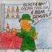 CHARGE DO DIA – Régis Soares não poupou nem a degustação da rainha da Inglaterra