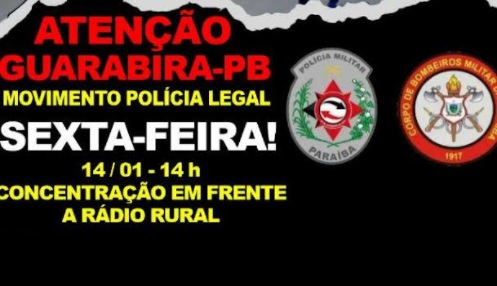 Deputado Cabo Gilberto convoca para manifesto dos PMs nesta sexta-feira em Guarabira
