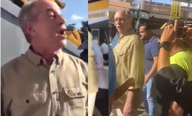 VEJA VÍDEOS -Confusão com empurrões e xingamentos entre Ciro Gomes e bolsonaristas