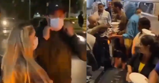 VÍDEO- Hulk distribui comida e agasalhos e emociona moradores de rua em BH