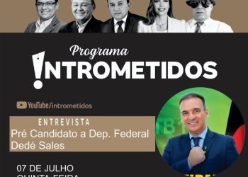 LINK AO VIVO- Presidente do PTB estadual Dedé Sales e as novidades da política hoje no Intrometidos