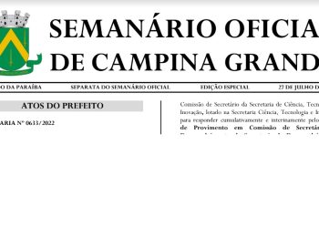 VEJA PUBLICAÇÕES – Prefeito Bruno Cunha Lima exonera aliados de Aguinaldo Ribeiro e nomeia substitutos