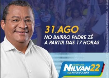 Nilvan Ferreira, do PL, participa da “Caminhada da Mudança” nesta 4ª feira no bairro do Padre Zé