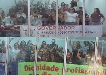 Enfermeiros lotam galerias da AL em protesto contra o Governo do Estado por retirada de direitos