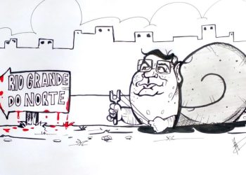 CHARGE DO DIA- Atraso de 7 dias do ministro Flávio Dino inspira o chargista Hericson Aquino