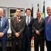 Cel Francisco trata com o vice-presidente do Senado, Veneziano Vital, de pautas da segurança pública
