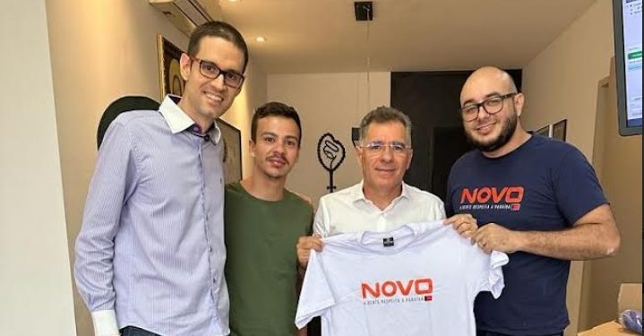 Arthur Bolinha se filia ao Novo pra fortalecer partido e convidará Nilvan à disputar PMJP pela legenda