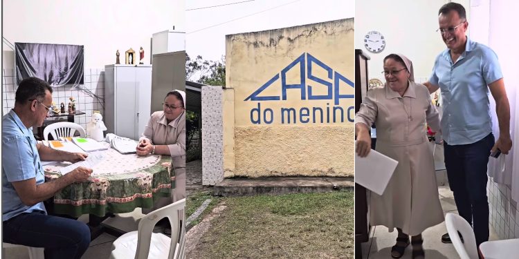 Deputado Sargento Neto visita “Casa do Menino” em CG e anuncia destinação de recursos via emendas