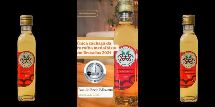 Cachaça da Paraíba, “Boa do Brejo” conquista medalha de prata no Concurso Mundial de Bruxelas 2024