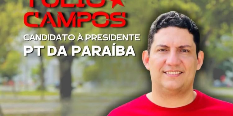 Coordenação da DS lança advogado e presidente do PT de JP, Túlio Campos, à disputa pelo diretório estadual do partido