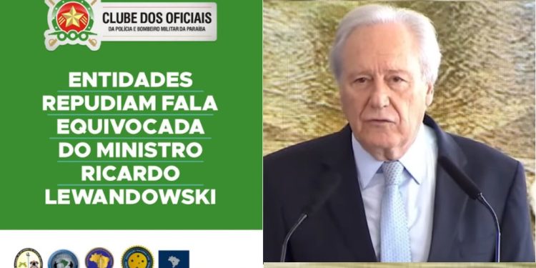 Clube dos Oficiais repercute repúdio de entidades nacionais a fala do ministro da Justiça e Segurança ofensiva aos policiais