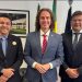 Veneziano recebe prefeito Jackson Alvino em Brasília, trata de demandas importantes para Santa Rita e destaca parceria