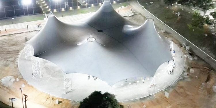 Arena Cidade Viva, com capacidade para 5 mil pessoas, será inaugurada neste domingo na sede nacional