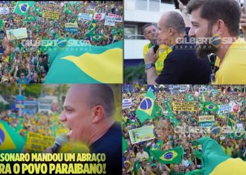 VÍDEOS E FOTOS- Deputado Cabo Gilberto parabeniza lideranças e conservadores por Manifesto em João Pessoa