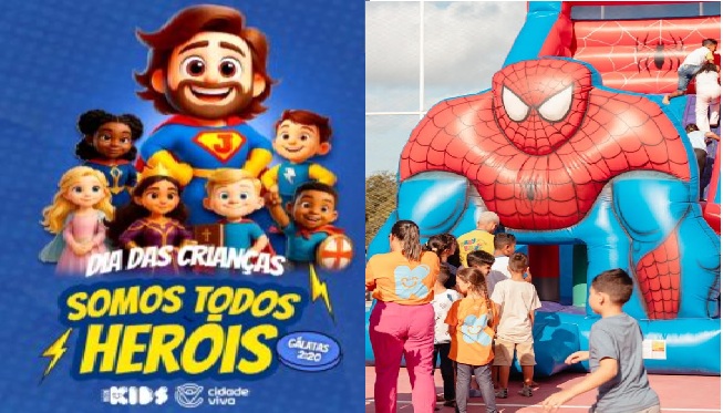 Cidade Viva celebra Dias das Crianças neste sábado com o tema “Somos Todos Heróis”