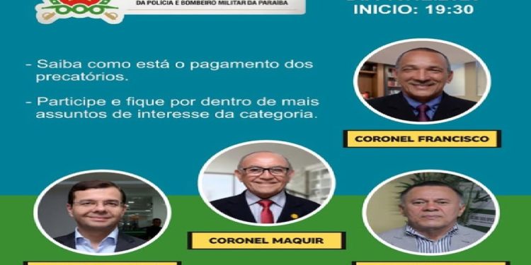 Entidades realizam live nesta terça-feira às 19h30 para atualizar policiais e bombeiros sobre pagamento do precatório