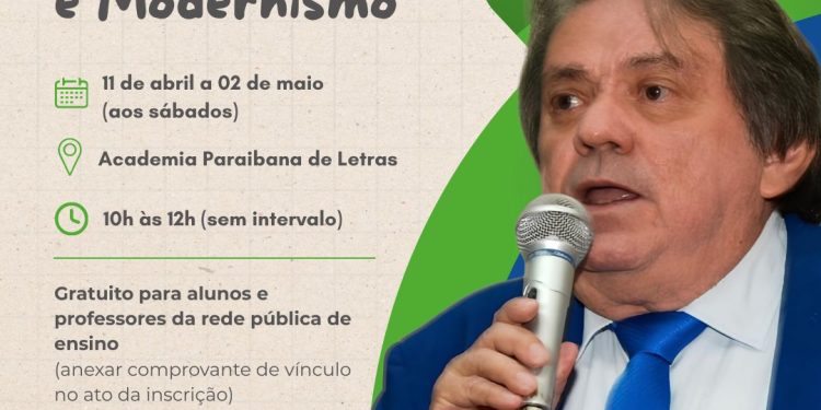 Professor João Trindade ministra curso: “Romantismo, Modernidade e Modernismo” na Academia Paraibana de Letras