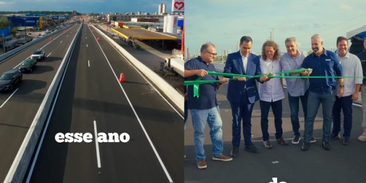 Senador Veneziano comemora a entrega de mais uma etapa da obra de triplicação da BR 230 em Cabedelo