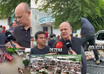 Cabo Gilberto, ao lado do prefeito Jackson, visita área atingida, prega união de todos, entrega cestas básicas e anuncia R$ 5 milhões em emendas para Santa Rita