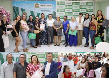 Festa do Dia das Mães no Clube dos Oficiais com café da manhã, presentes, homenagens, carinho e afeto
