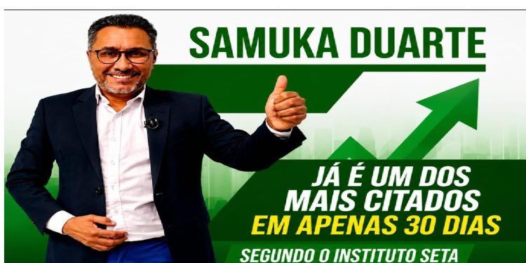 Instituto Seta já aponta Samuka Duarte entre os nomes mais citados para a Câmara Federal na Paraíba