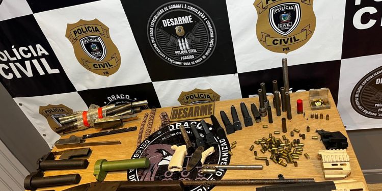 Policia localiza casa no Valentina , em João Pessoa, onde eram fabricadas armas artesanais