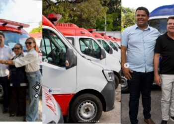 Veneziano participa da entrega de ambulâncias do SAMU a cidades da Paraíba, fruto de sua atuação parlamentar